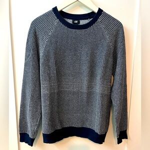 Navy blue crew neck sweater. Men size M